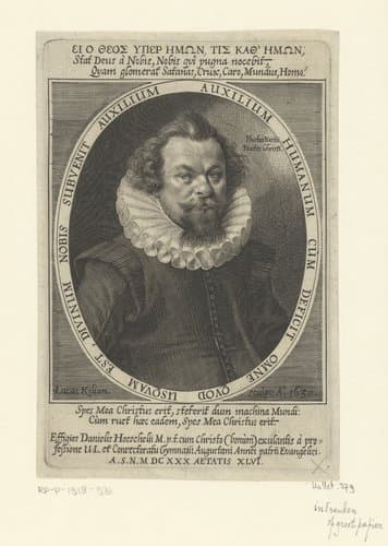 Portret van Daniel Höschel op 46-jarige leeftijd by Lucas Kilian