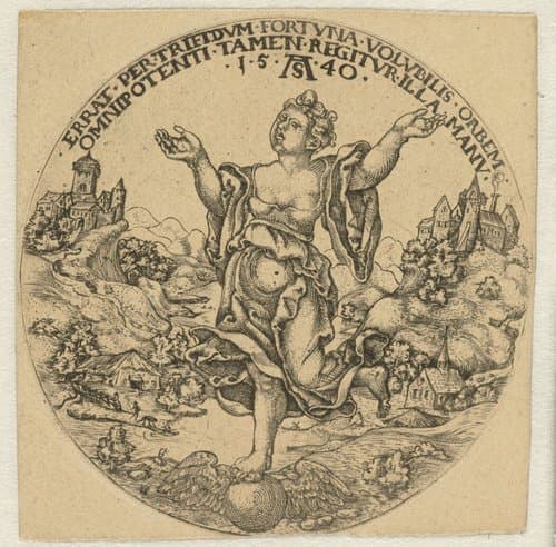 Fortuin by Monogrammist AS (Duits; graveur)