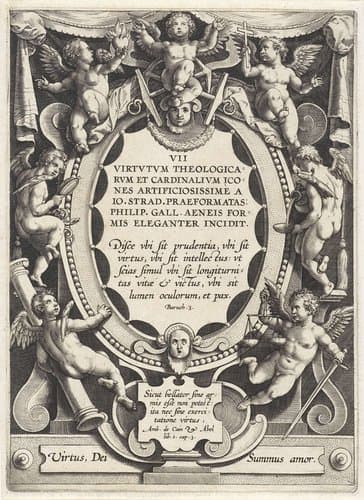 Zeven Deugden by Hieronymus Wierix