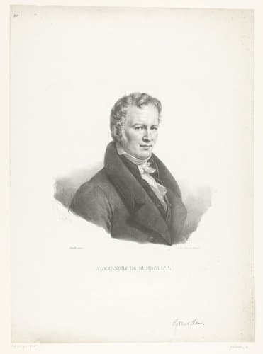Portret van Alexander von Humboldt by Henri Grévedon