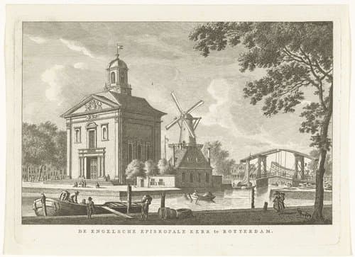 De Engelsche Episkopale kerk te Rotterdam by Carel Frederik Bendorp (I)