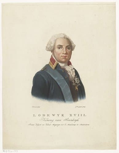 Portret van Lodewijk XVIII, koning van Frankrijk