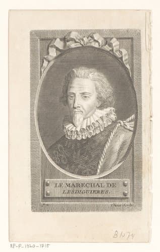 Portret van François de Bonne hertog van Lesdiguières