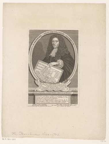 Portret van François Barrême by Étienne Desrochers