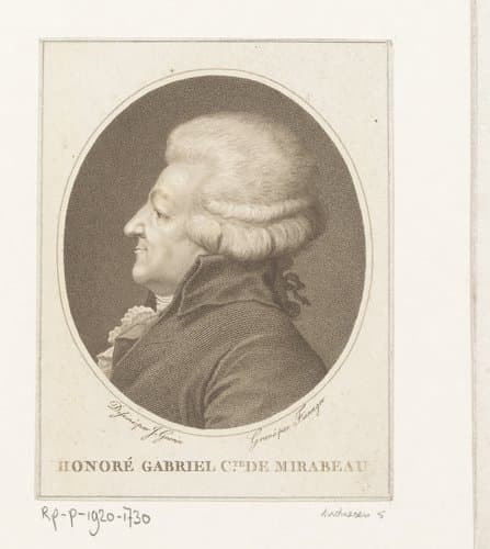 Portret van Honoré Gabriel de Riquetti, Comte de Mirabeau