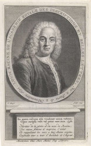 Portret van Louis Racine by Pieter Tanjé