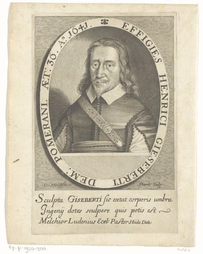 Portret van Heinrich Giesebert op 36-jarige leeftijd