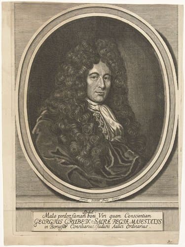 Portret van Georg Grube by Samuel Donnet