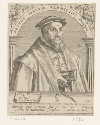 Portret van Peter Martyr Vermigli by Robert Boissard