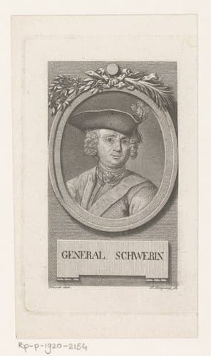 Portret van Kurd Christoph von Schwerin