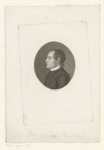 Portret van Johann Baptist Schad by Friedrich Wilhelm Nettling