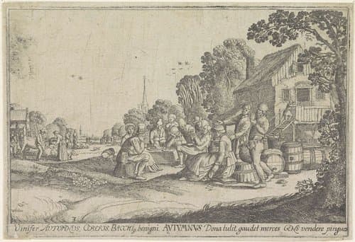 Herfst by Wenceslaus Hollar