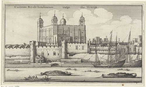 Castrum Royale Londinense vulgo the Tower by Wenceslaus Hollar