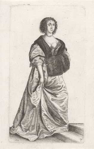 Ornatus Muliebris Anglicanus (The Clothing of English Women) by Wenceslaus Hollar
