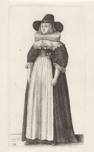 Ornatus Muliebris Anglicanus by Wenceslaus Hollar