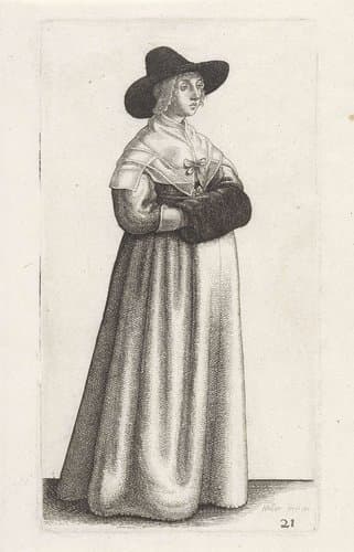 Ornatus Muliebris Anglicanus (The Clothing of English Women) by Wenceslaus Hollar
