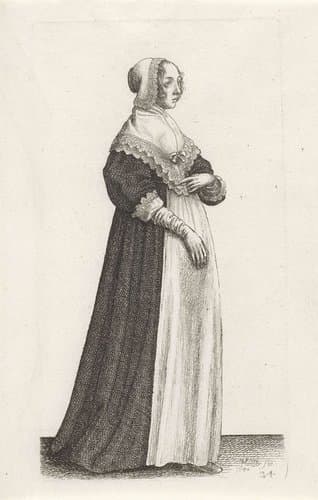 Ornatus Muliebris Anglicanus by Wenceslaus Hollar