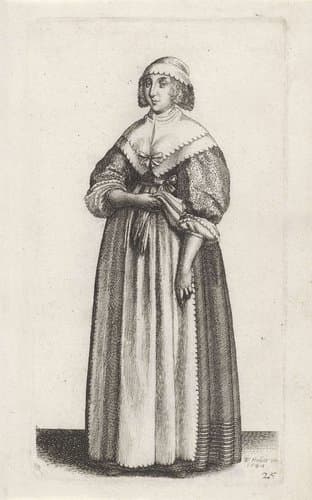 Ornatus Muliebris Anglicanus (The Clothing of English Women) by Wenceslaus Hollar