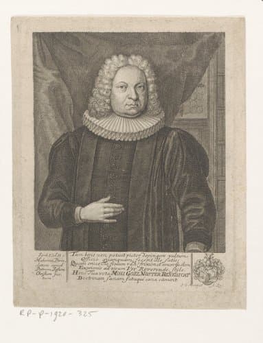Portret van een onbekende man by Johann Georg Mentzel