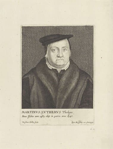 Portret van een man met baret by Wenceslaus Hollar