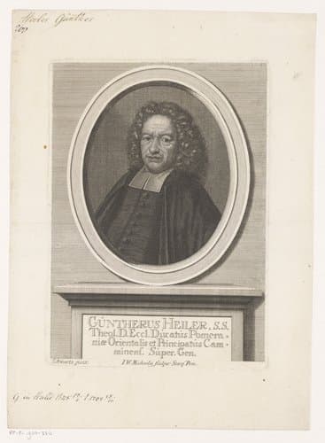 Portret van Günther Heiler by Johann Wilhelm Michaelis