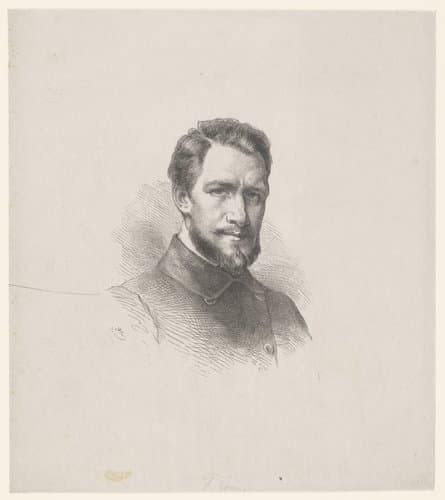 Portret van Christian Friedrich Gonne by Anton Muttenthaler
