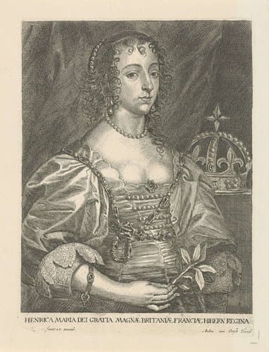Portret van Henrietta Maria van Bourbon by Joannes Meyssens