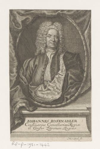 Portret van Johan Upmarck af Rosenadler by Johann Georg Mentzel