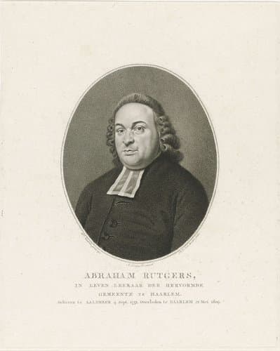 Portret van Abraham Rutgers by Pieter van der Meulen