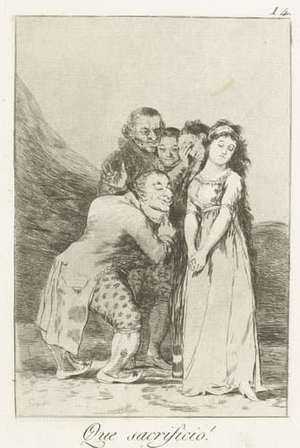 Que sacrificio! by Francisco de Goya
