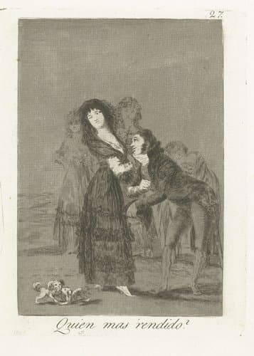 Wie is onderdaniger? by Francisco de Goya