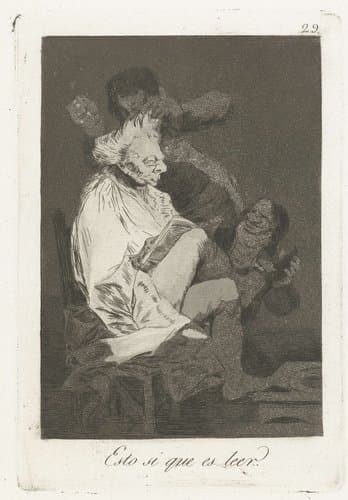 Zo kan men lezen by Francisco de Goya