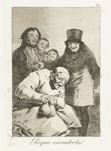 Waarom ze verstoppen? by Francisco de Goya