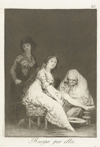 Ruega por ella by Francisco de Goya
