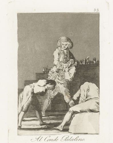 Al Conde Palatino by Francisco de Goya