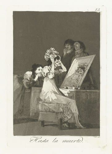 Hasta la muerte by Francisco de Goya