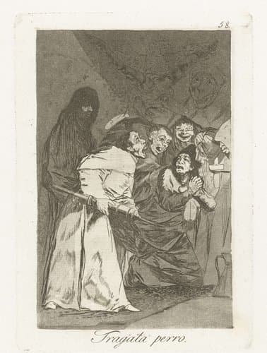 Tragala perro by Francisco de Goya