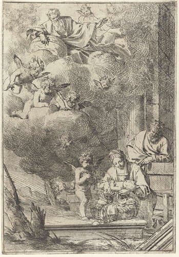 Geboorte van Christus by Giulio Carpioni (I)