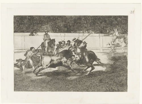 Stierenvechten by Francisco de Goya