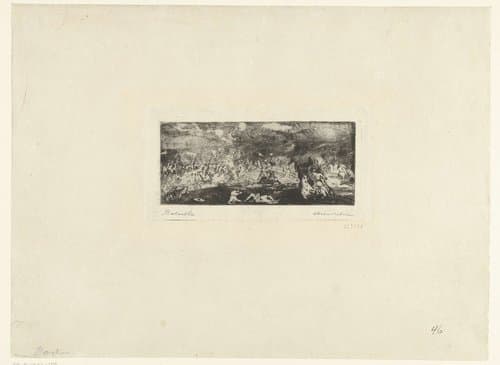 Gevecht by Odilon Redon