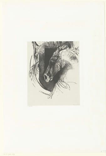 Strijdros by Odilon Redon