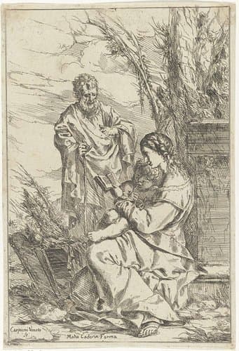 Rest on the Flight into Egypt by Giulio Carpioni (I)