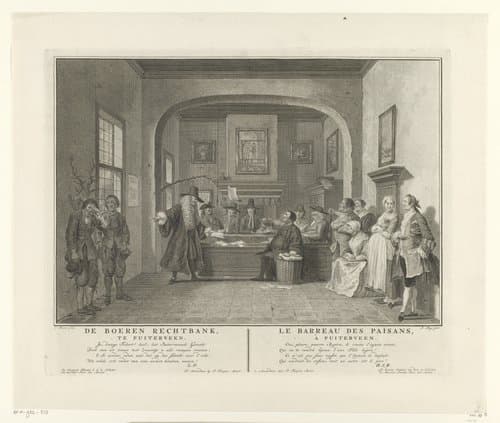 De boerenrechtbank te Puiterveen by Pieter Tanjé