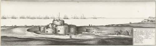 Vera et Exacta Delineatio Classium Hispanicae, Anglicae, et Holla[n]dicae prout in Freto Brittan[n]ico juxta Dealam Castrum et Sandvicum (...) Anno 1640 by Wenceslaus Hollar