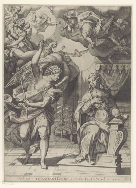 Annunciatie by Domenico Tibaldi