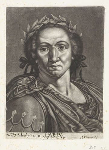 Portret van keizer Caligula by Johann Friedrich Leonard