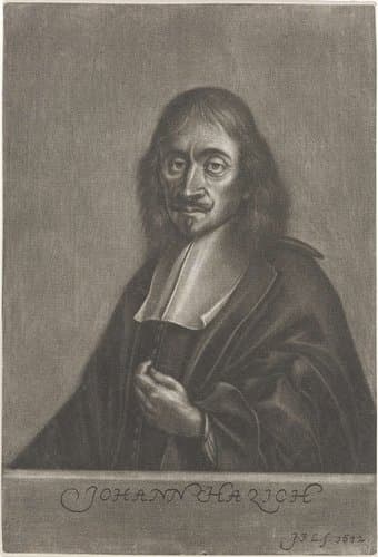 Portret van de drukker Johann Hazich by Johann Friedrich Leonard