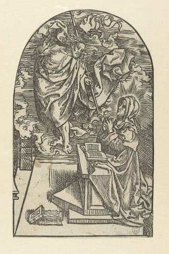 Christus verschijnt aan Maria by Jacob Cornelisz van Oostsanen