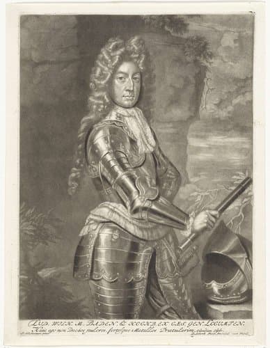 Portret van Ludwig Wilhelm von Baden by Pieter Schenk (I)