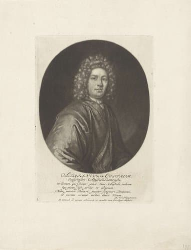 Portret van de predikant Adriaan van Oostrum by Pieter Schenk (I)